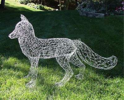 动物镂空编织不锈钢雕塑定制