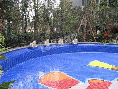 小区泳池摆件砂岩浮雕雕塑定制