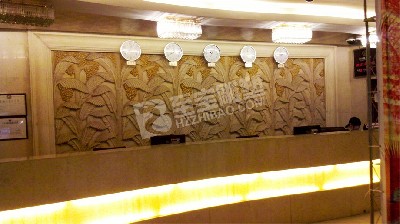 酒店背景墙芭蕉叶砂岩浮雕雕塑定制