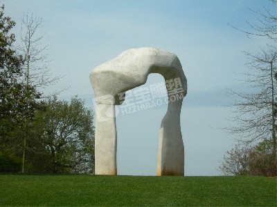 户外草坪创意门石材雕塑定制