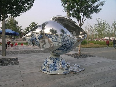 城市公园海螺镜面不锈钢雕塑