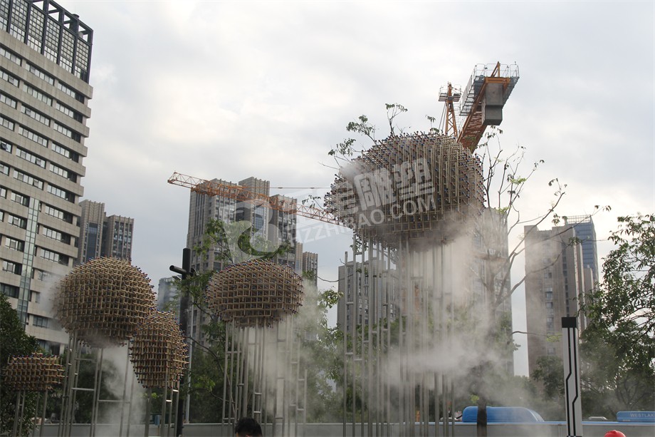 中南集团杭州滨江潮上中南银座雾森雕塑项目