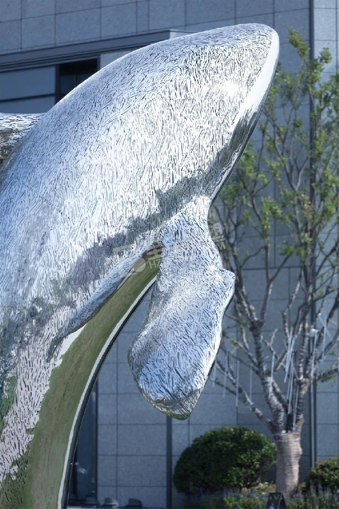大型不锈钢雕塑定制海豚