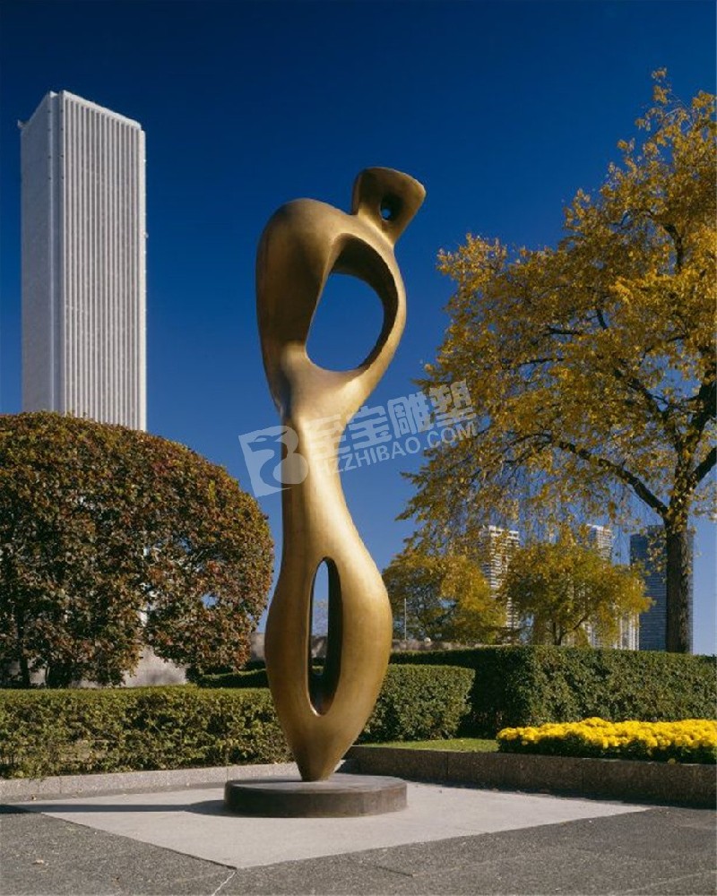 城市大型抽象雕塑不锈钢定制