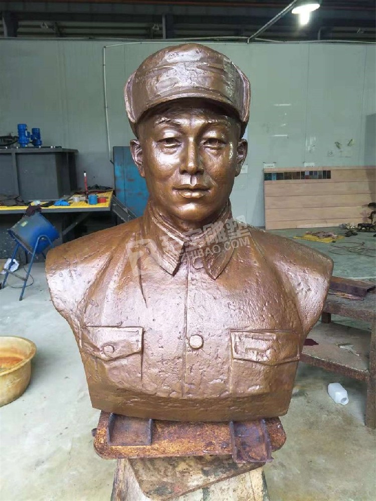 烈士铸铜胸像半身雕像人物雕塑