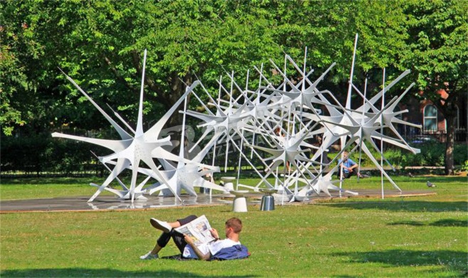 公园景观小品创意蒲公英不锈钢雕塑定制