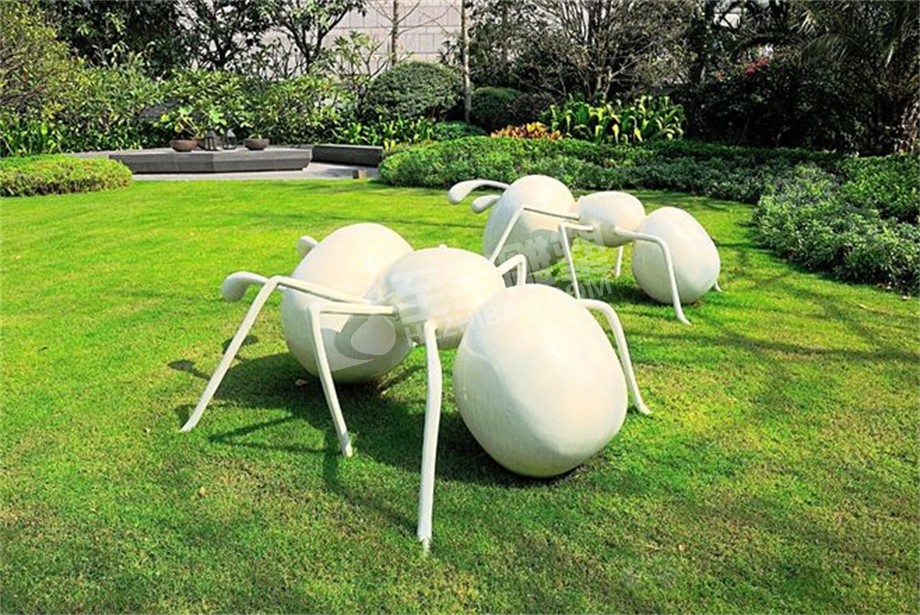 公园景观小品蚂蚁不锈钢雕塑定制