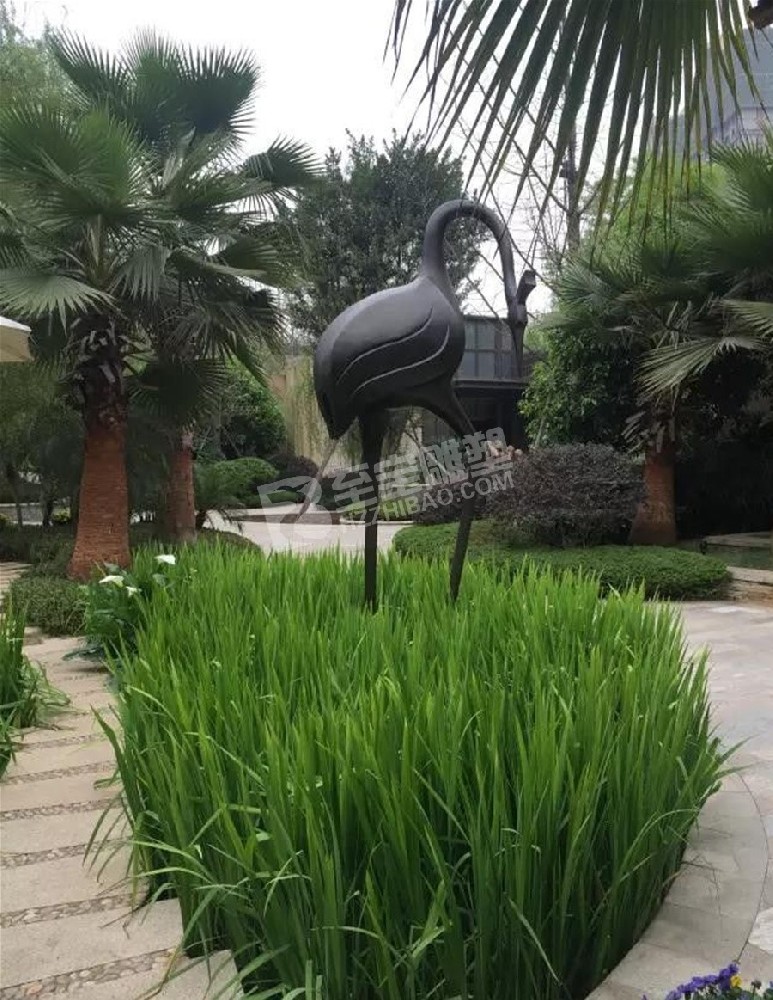 公园创意鸟不锈钢雕塑定制