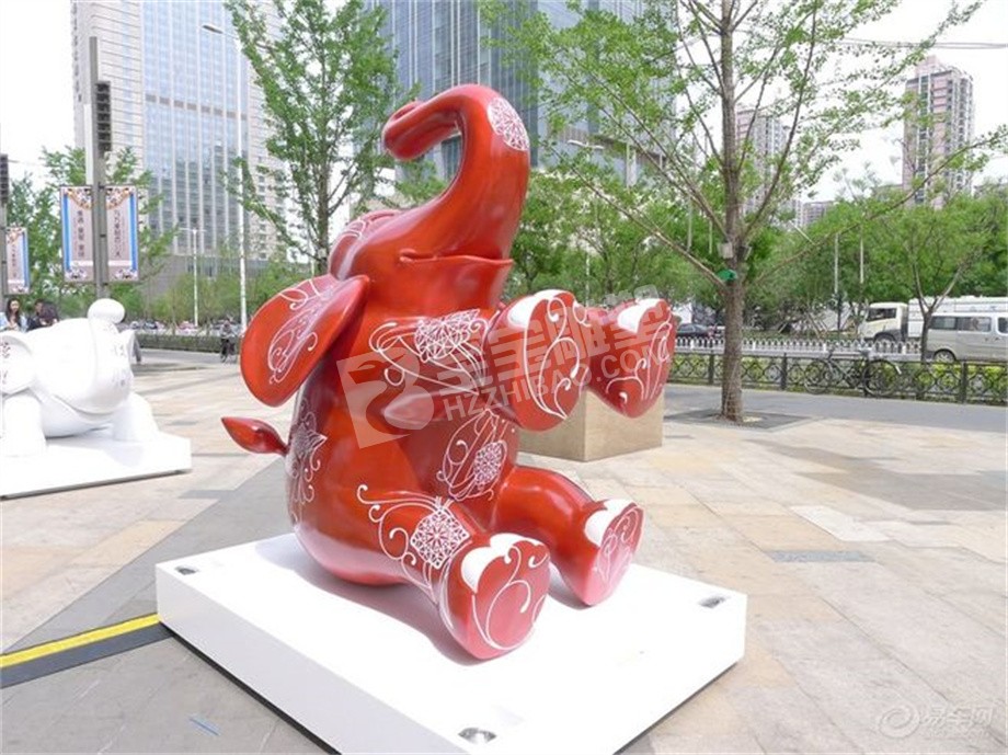 城市广场创意大象不锈钢雕塑定制
