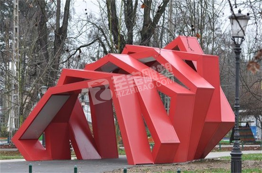 公园创意道路门不锈钢雕塑定制