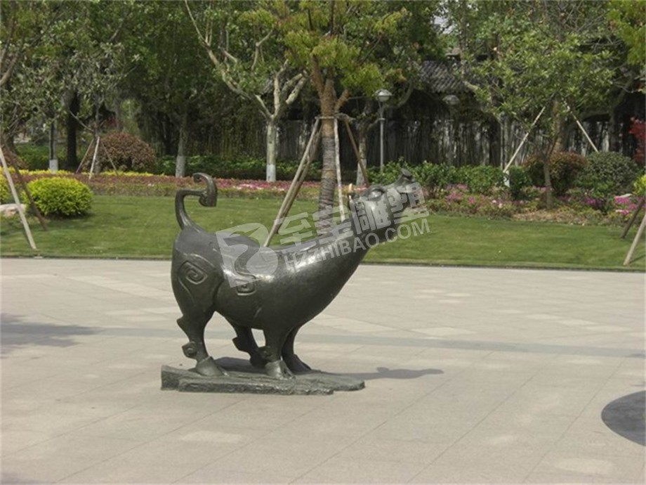 公园落地摆件动物铸铜雕塑定制