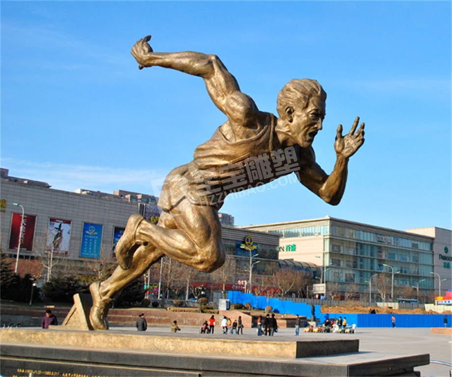 奔跑人物铸铜雕塑定制